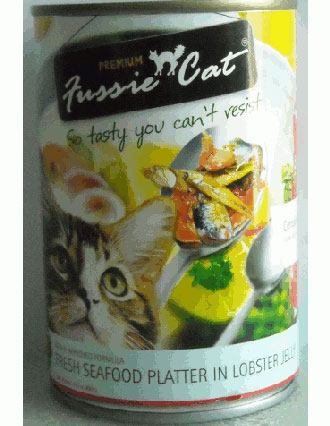 Fussie Cat Fresh Seafood Platter In Lobster Jelly Canned Cat Food 400g