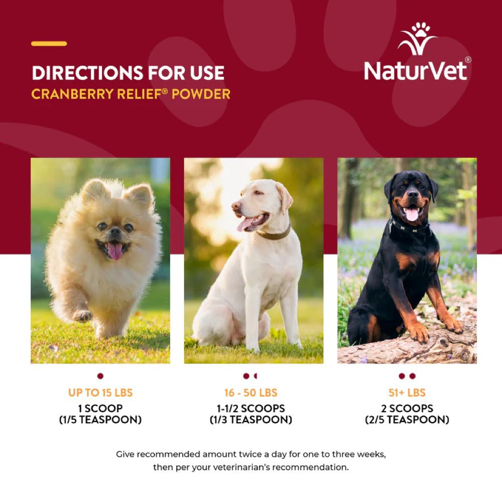 15% OFF: NaturVet Cranberry Relief? Plus Echinacea Powder Supplement For Dogs & Cats 50g