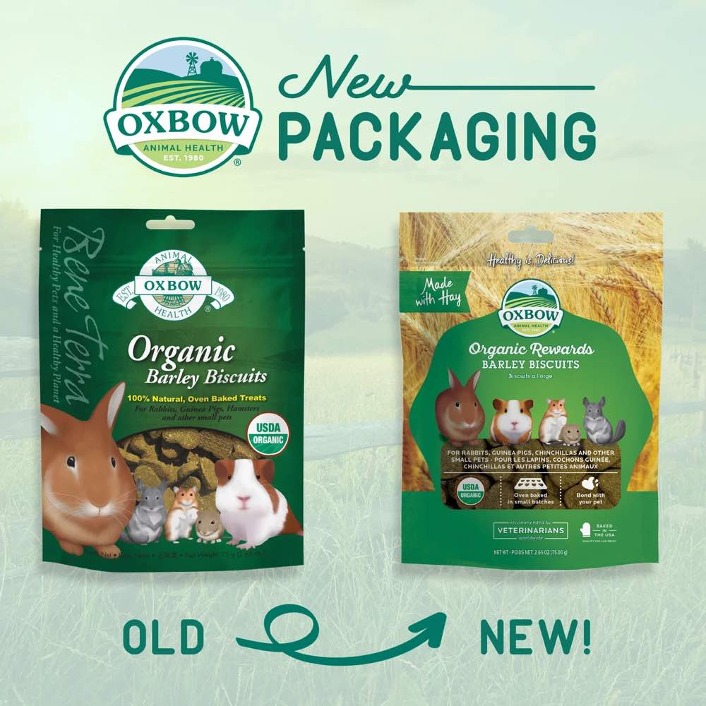Oxbow Organic Barley Biscuit For Small Animals 75g
