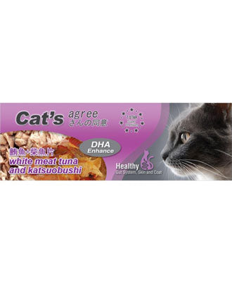 Cat's Agree White Meat Tuna & Katsuobushi Canned Cat Food 80g
