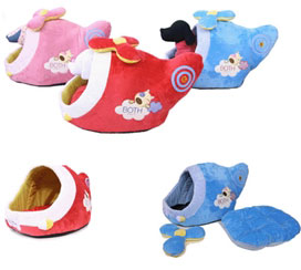 Both Character Helicopter Pet Bed - Pink