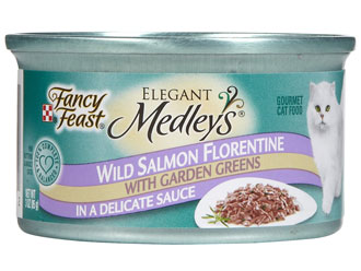 Fancy Feast Elegant Medley Wild Salmon Florentine Canned Cat Food 85g