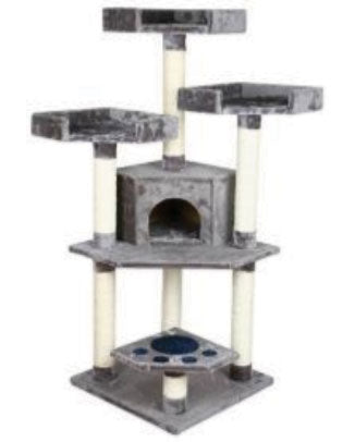 Sweety Silver Grey Beach Furniture Cat Post