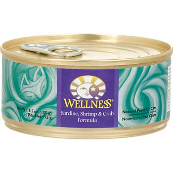 Wellness Salmon Shrimp & Crab Canned Cat Food 155g