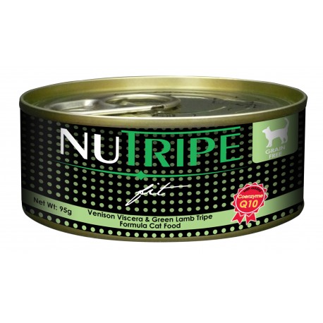 Nutripe Fit Venison Viscera & Green Lamb Tripe Canned Cat Food 95g