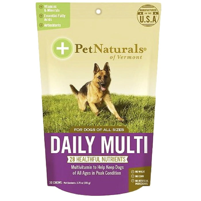 15% OFF: Pet Naturals of Vermont Daily Multi-Vitamins For Dogs 30 Chews - Kohepets