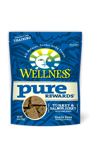 Wellness Pure Rewards Grain-Free Turkey & Salmon Jerky Dog Treat 170g