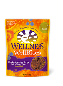 Wellness WellBites Chicken & Venison Dog Treat 227g