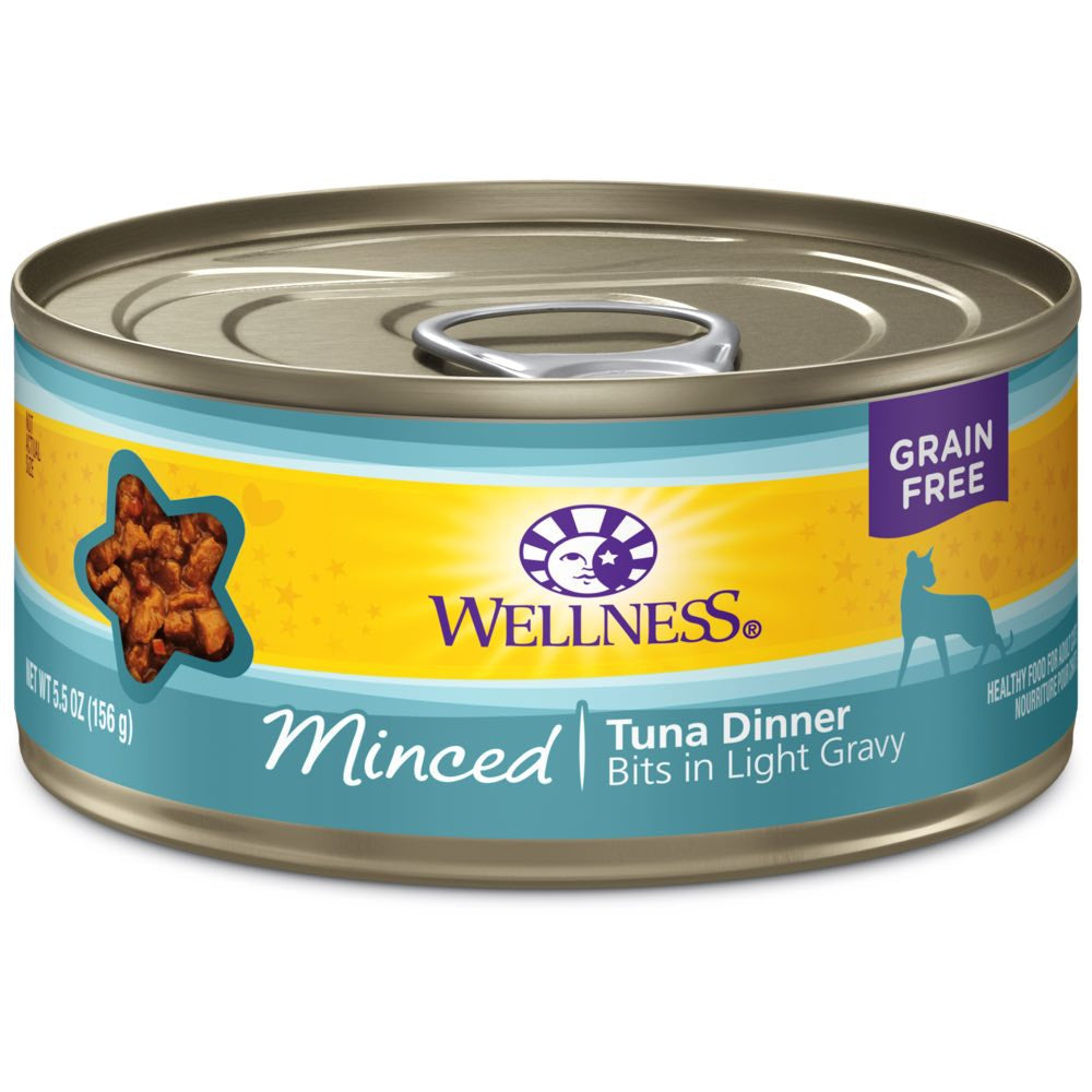 Wellness Complete Health Minced Tuna Dinner Grain-Free Canned Cat Food 156g